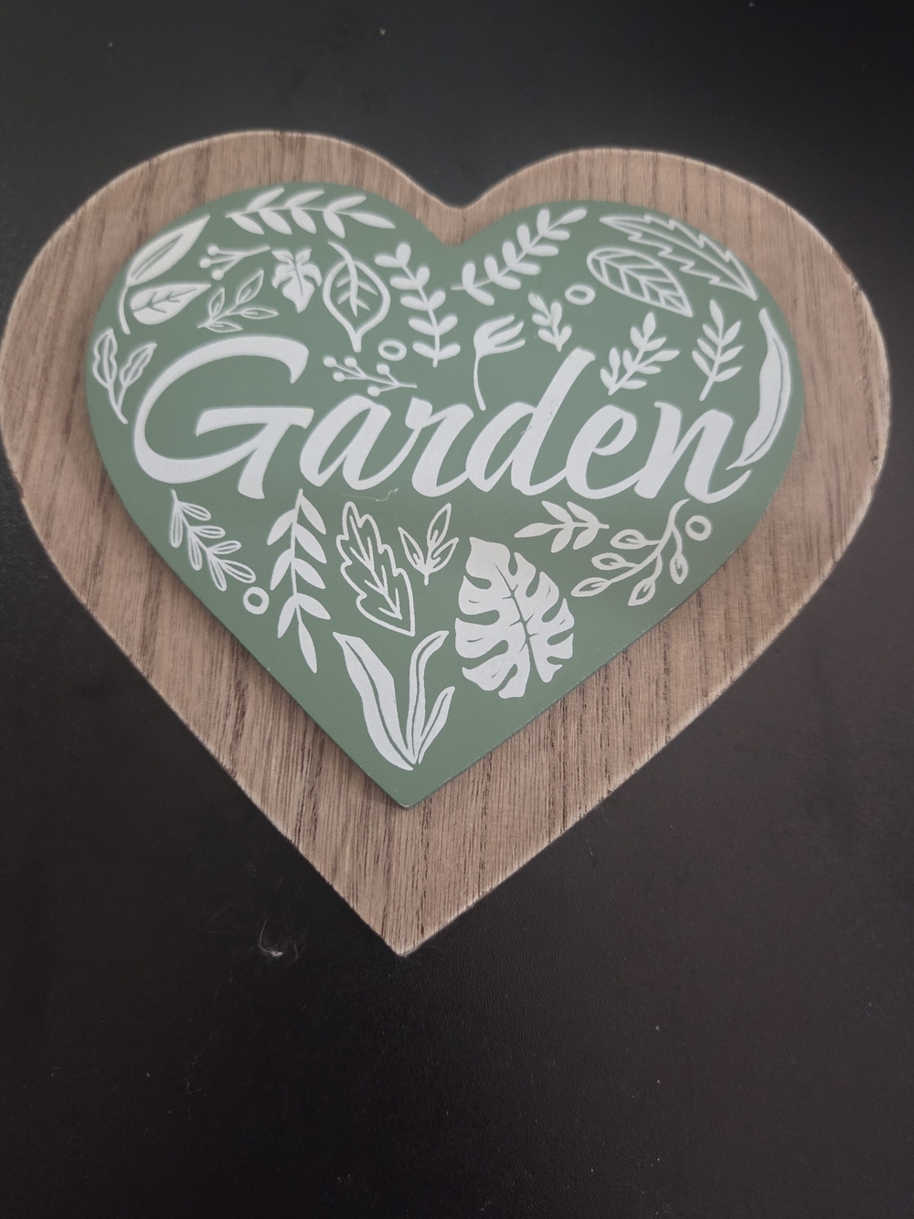 Heart-Shaped 'Garden' Wall Accent - Green